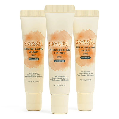 Sky and Sol Lip Jelly SPF 25 – 3 Pack Natural Hydrating Lip Balm - Image 1