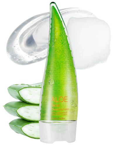 HOLIKA HOLIKA Aloe Facial Cleansing Foam, 5.07 fl.oz. - Image 1