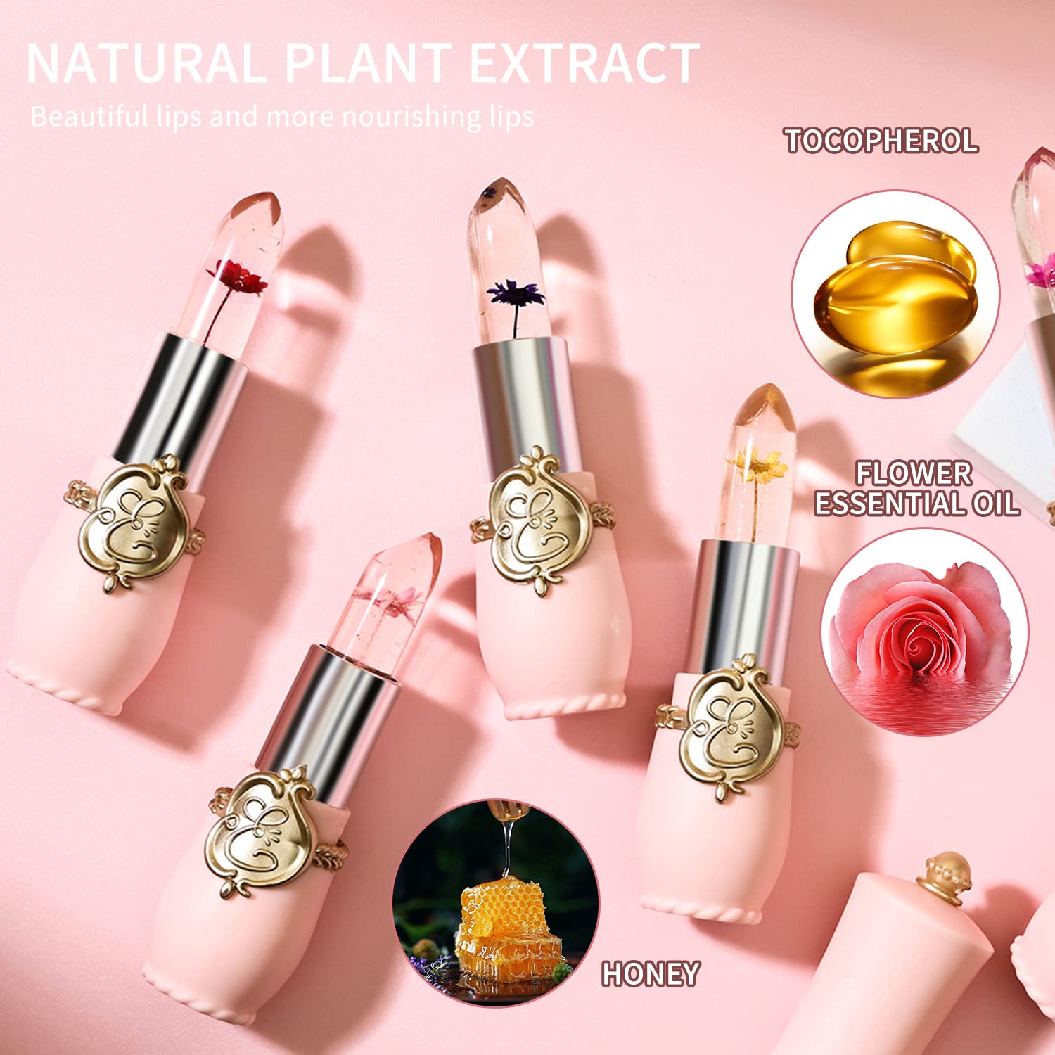 BestLand Flower Jelly Lipstick Set