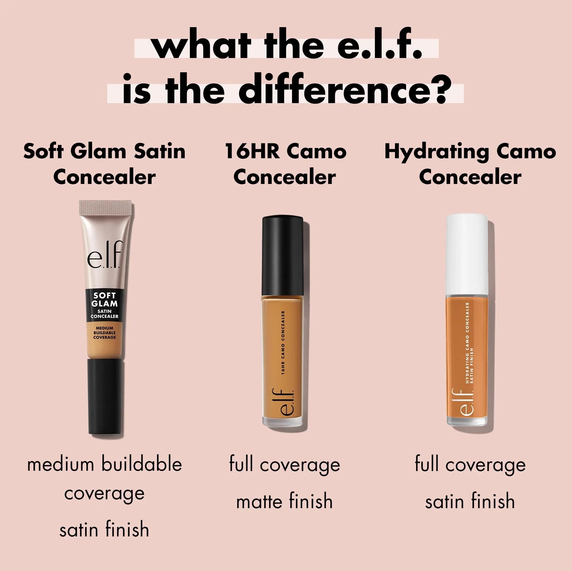 e.l.f. Light Cool Soft Glam Satin Concealer