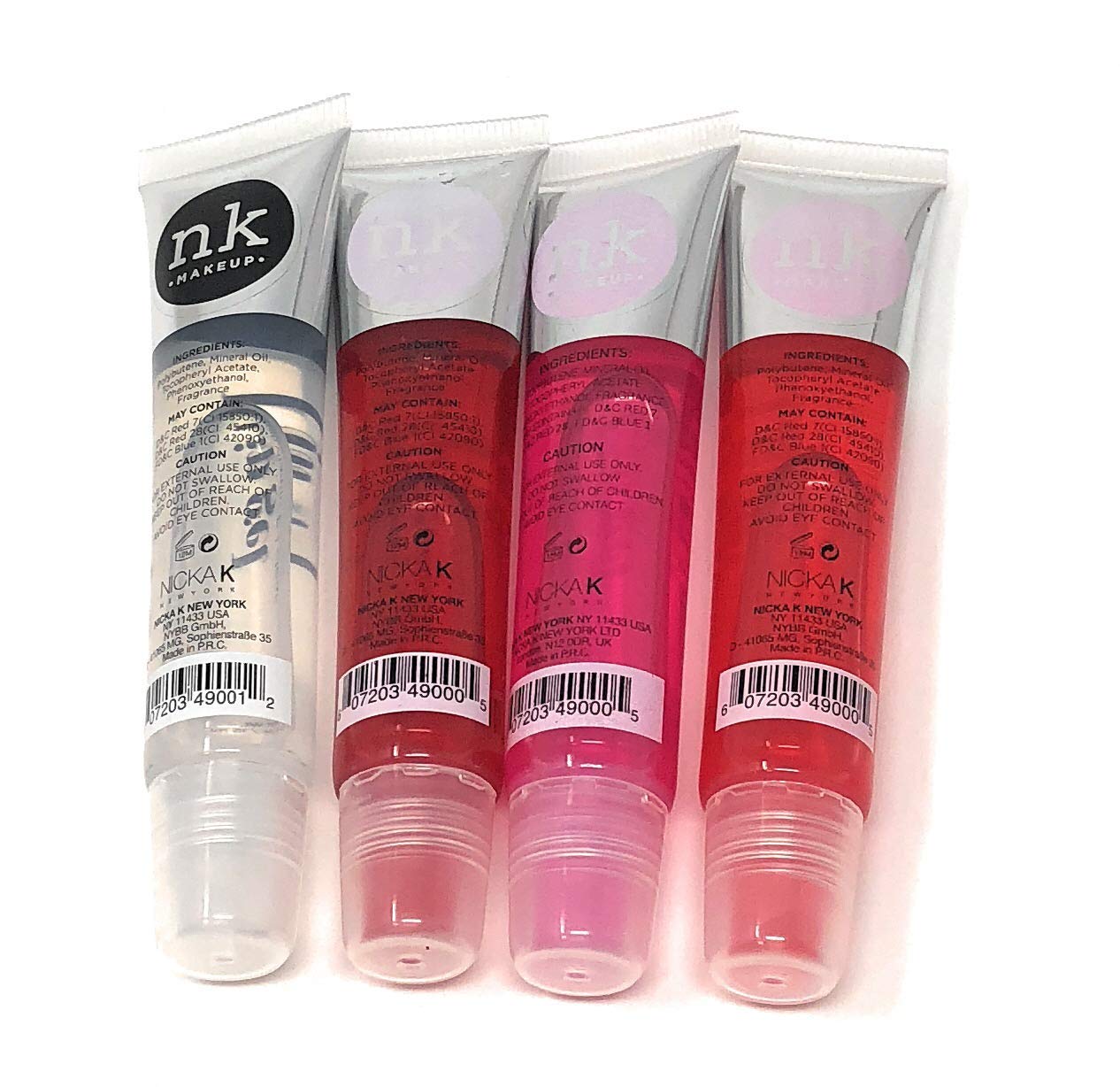 Broadway Clear, Strawberry, Cherry, Bubble Gum Lip Gel