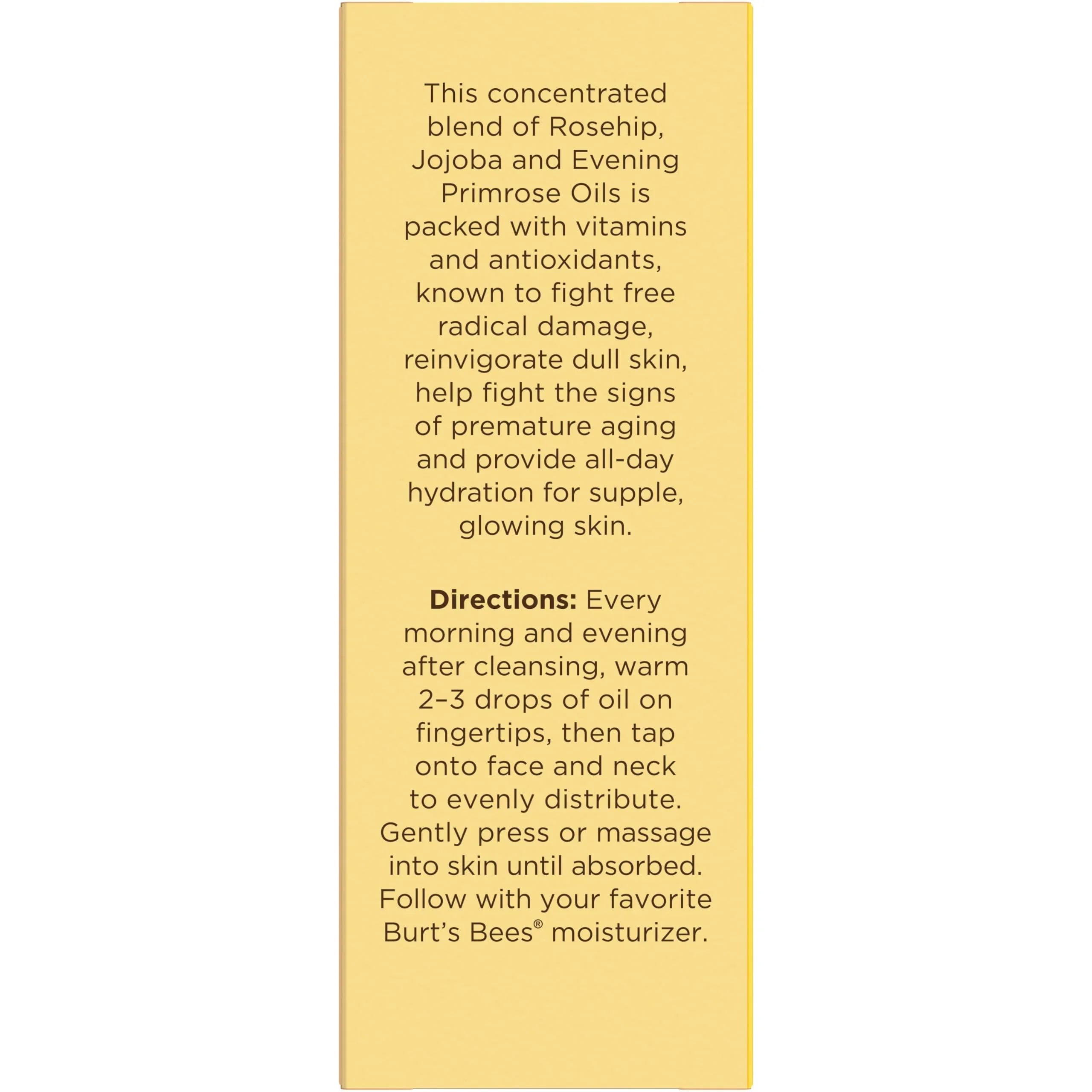Burt's Bees Gua Sha Face Oil With Rosehip Seed Extract