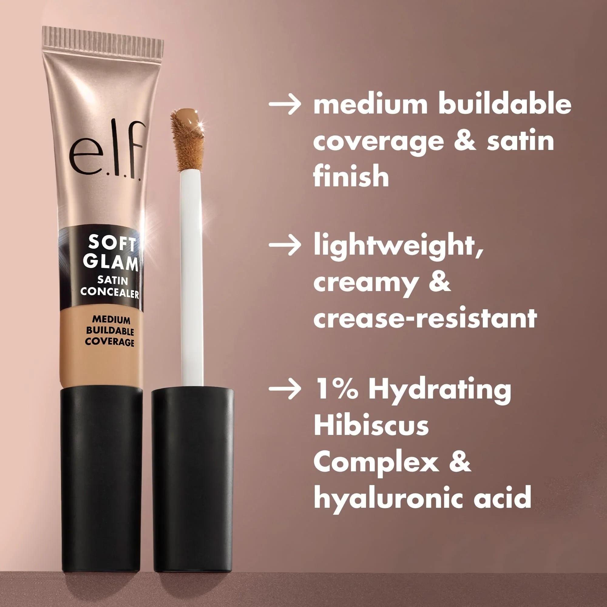 e.l.f. Light Cool Soft Glam Satin Concealer