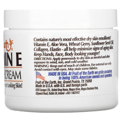 Fruit Of The Earth Bogo Cream Vitamin-E 4 Ounce Jar (113g) - Image 2