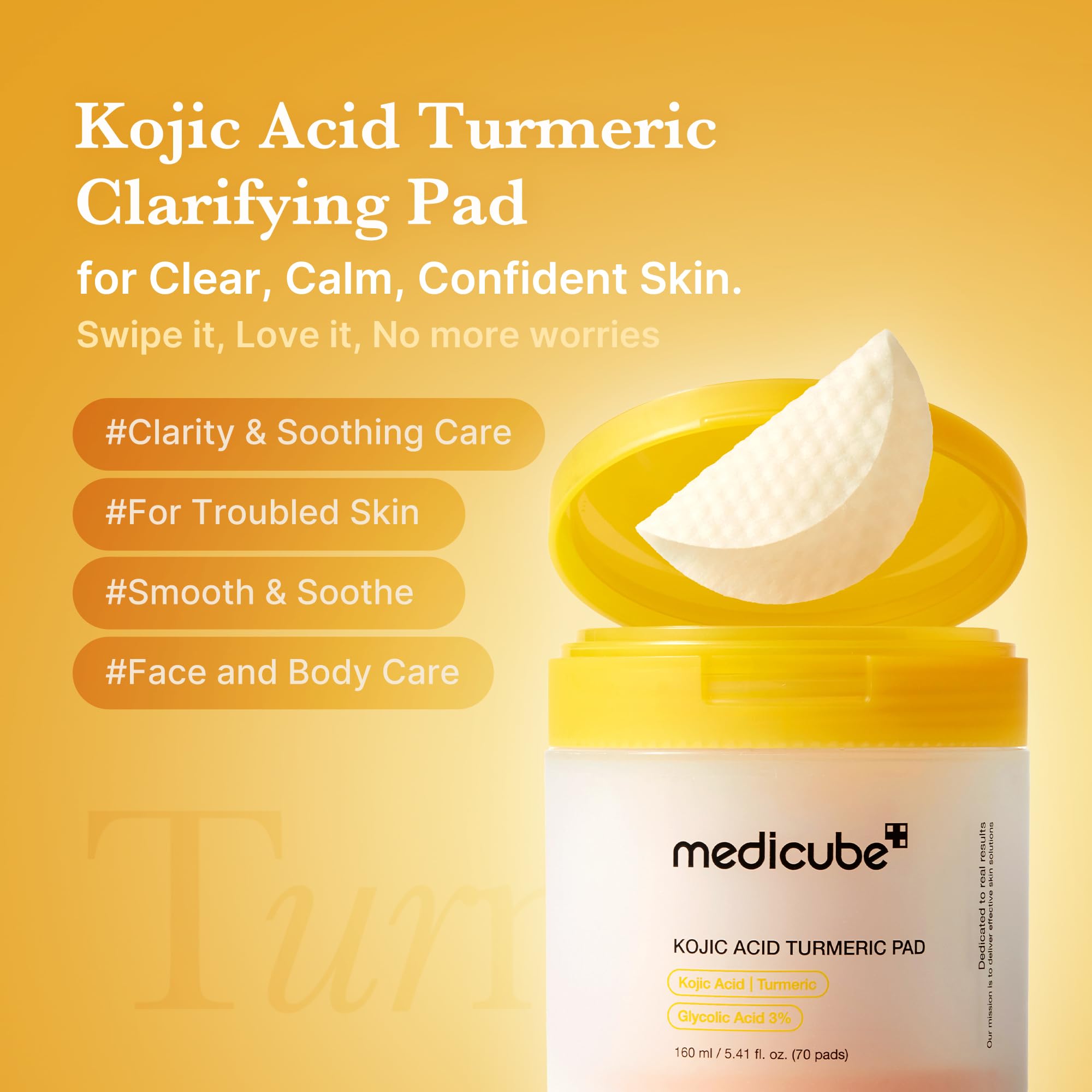 medicube Kojic Acid & Turmeric Toner Pads