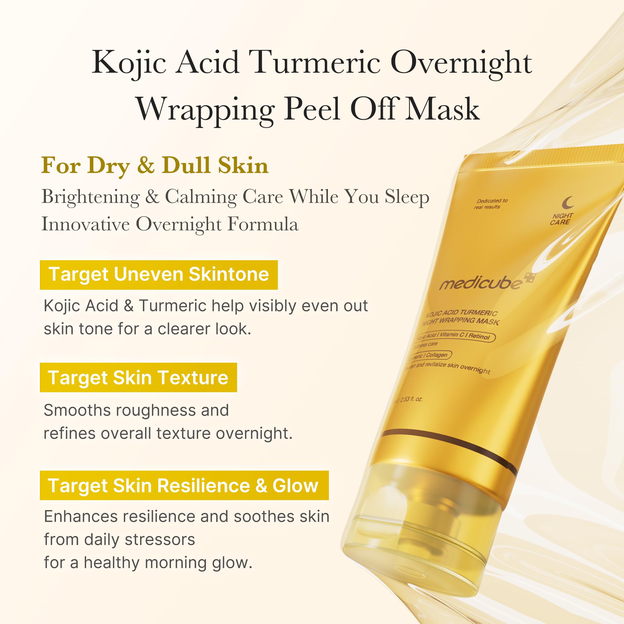 medicube Turmeric Overnight Peel Off Mask