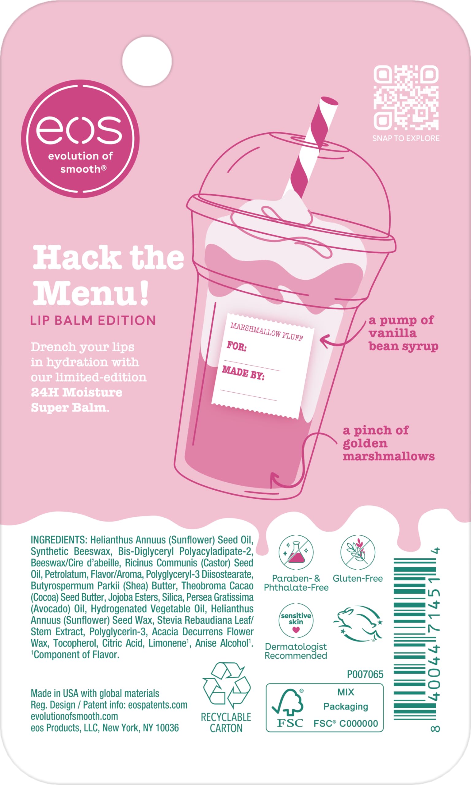 eos Marshmallow Fluff Lip Balm