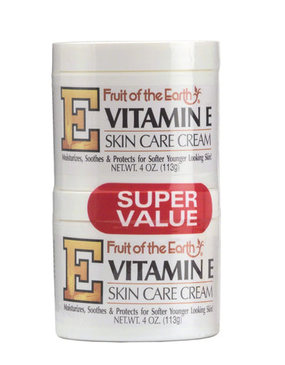 Fruit of the Earth Vitamin-E Cream 4 Ounce Jar - 2 pack - Image 1