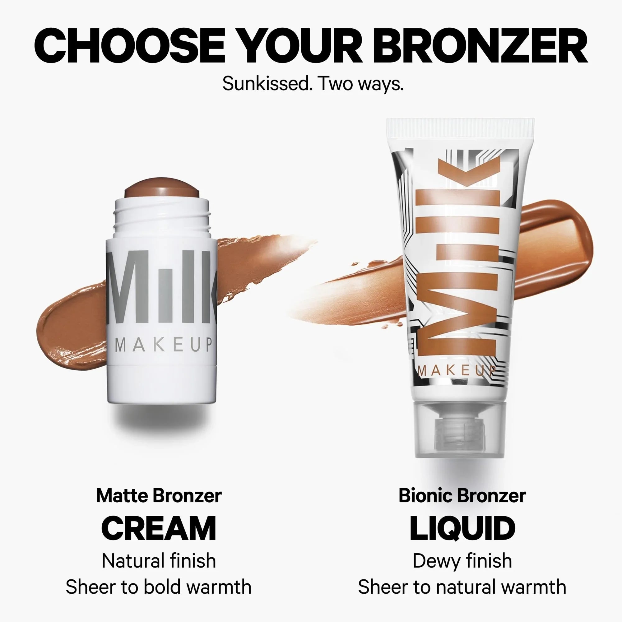 Milk Makeup Matte Bronzer – Buildable Cream Bronzer Stick with Mango Butter