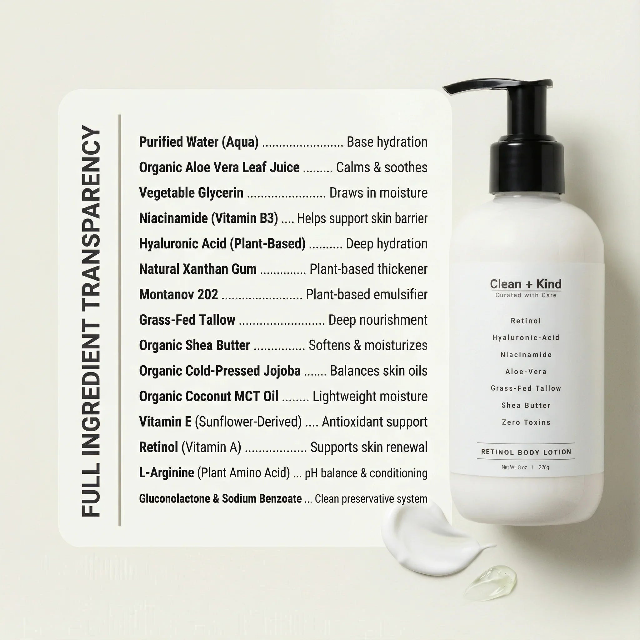Clean + Kind Retinol Lotion