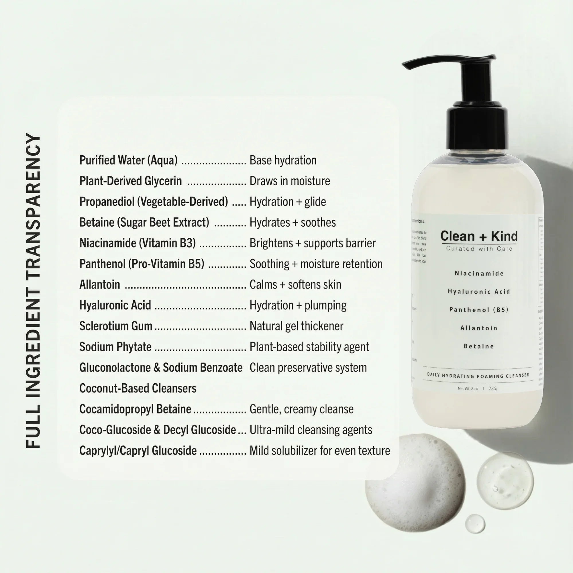 Clean + Kind Daily Facial Cleanser