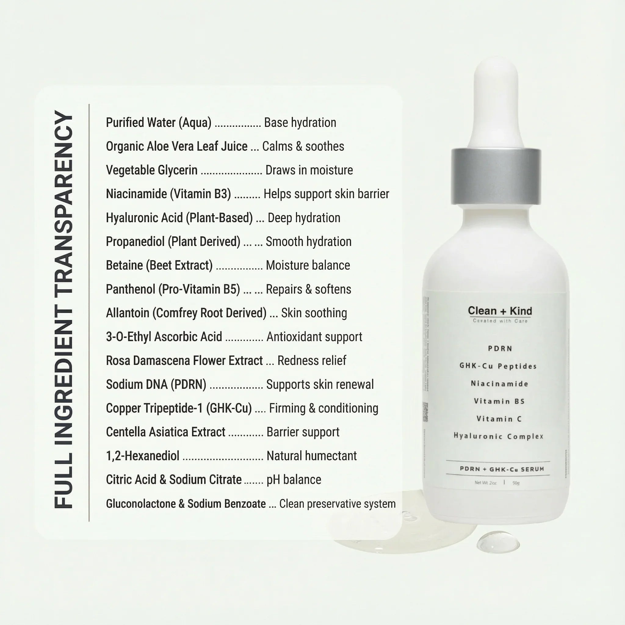 Clean + Kind PDRN / GHK-Cu Serum