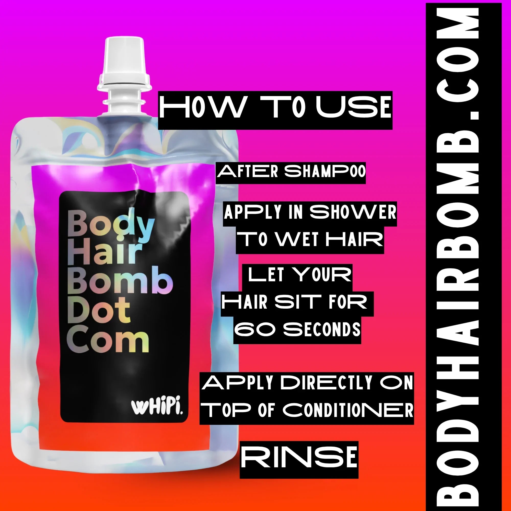 Whipi Co Body Hair Bomb Dot Com- Everything Cream
