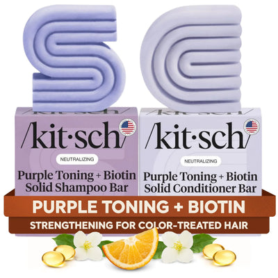 Kitsch Purple Shampoo & Conditioner Bar Set - Image 1