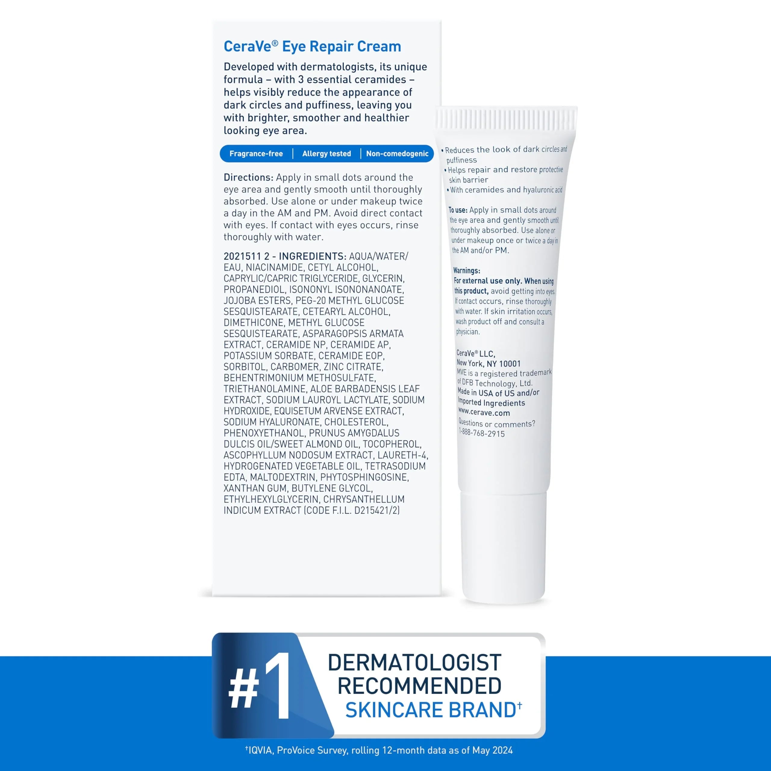 CeraVe Eye Repair Cream, Under Eye Cream