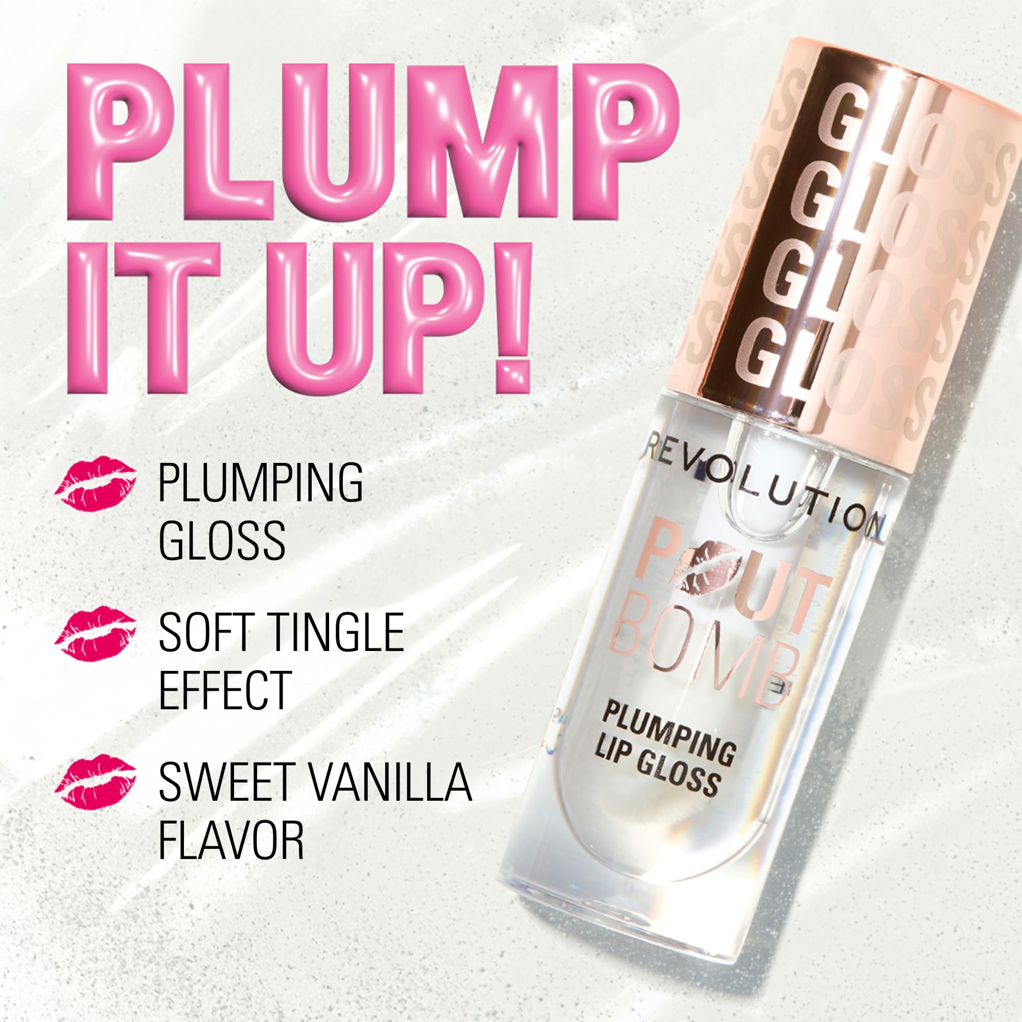 Revolution Glaze Clear Lip Plumping Gloss