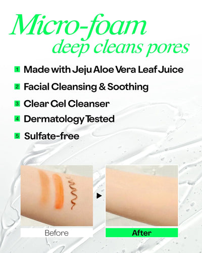 HOLIKA HOLIKA Aloe Facial Cleansing Foam, 5.07 fl.oz. - Image 2