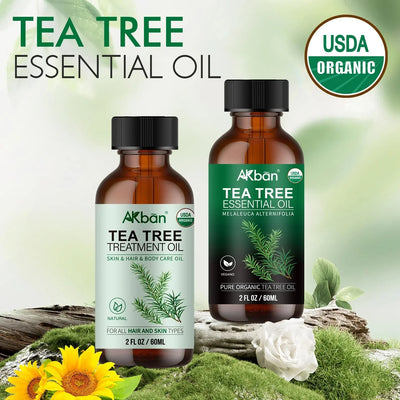 AKBAN Tea Tree Hair Treatment Oil – 100% Pure & Natural - Image 2