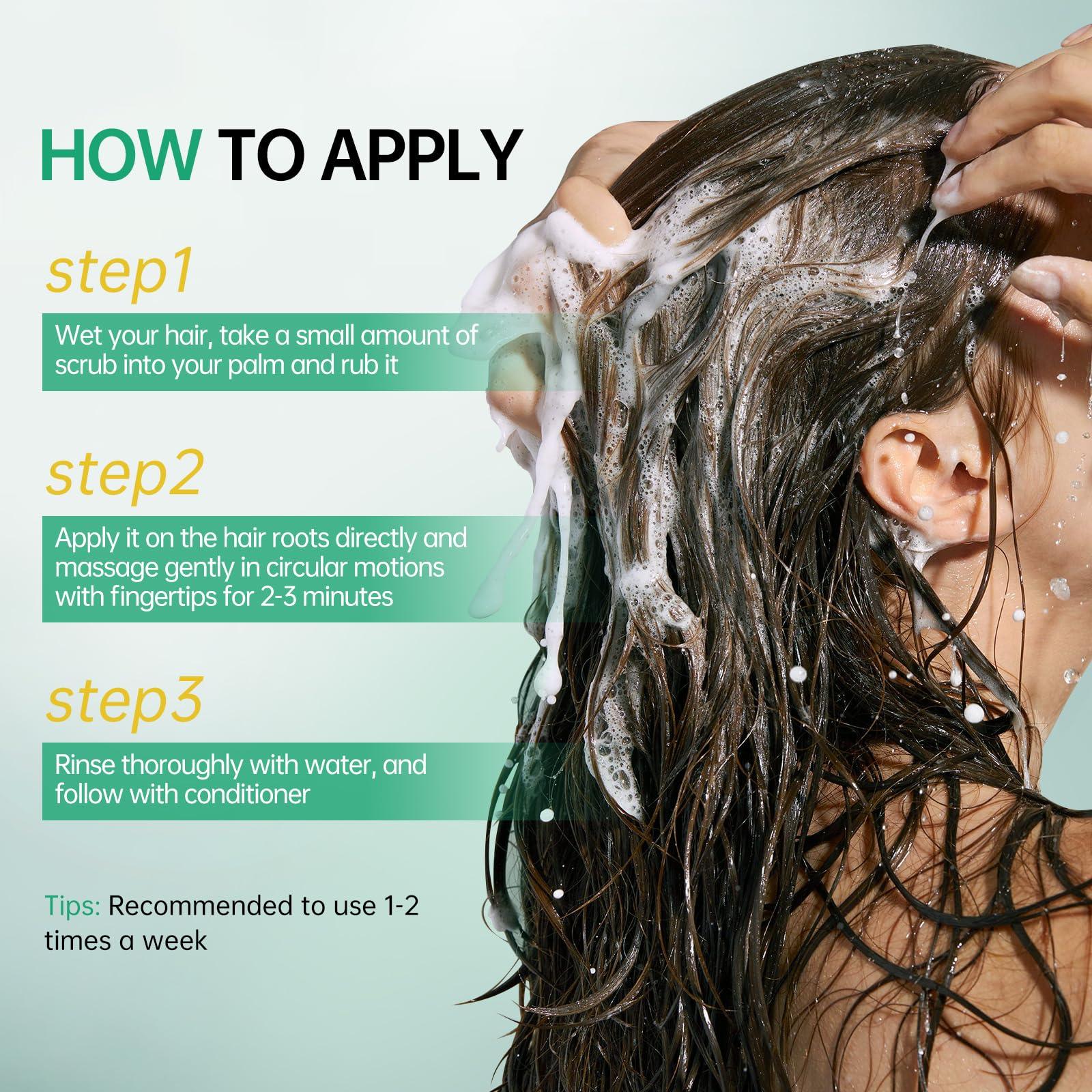 BOLI Scalp Scrub, Rosemary Tea Tree Exfoliator Shampoo