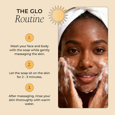 Glo Melanin Turmeric Soap for Face - Image 3