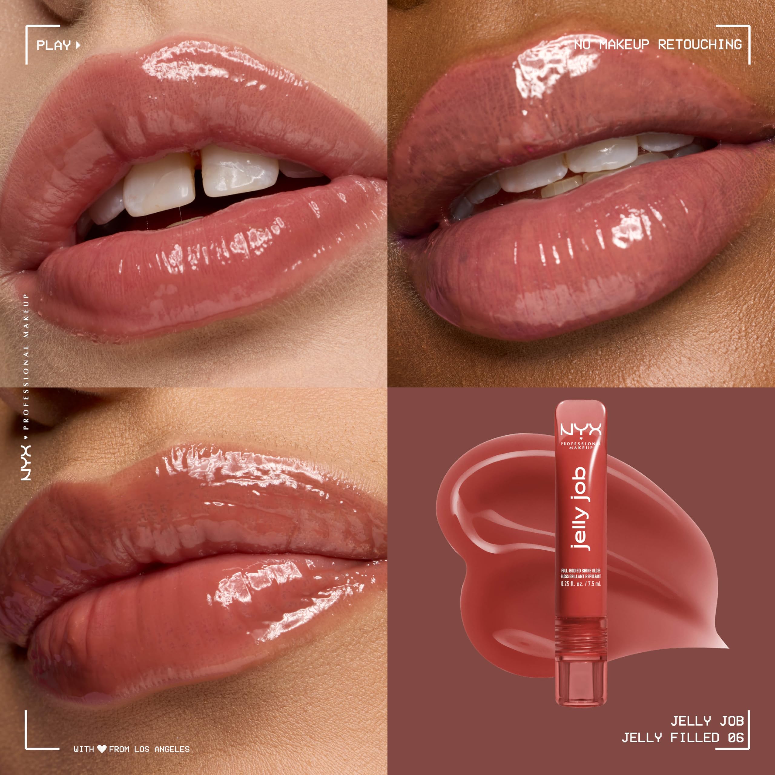 NYX Jelly Filled Spice Brown Lip Gloss