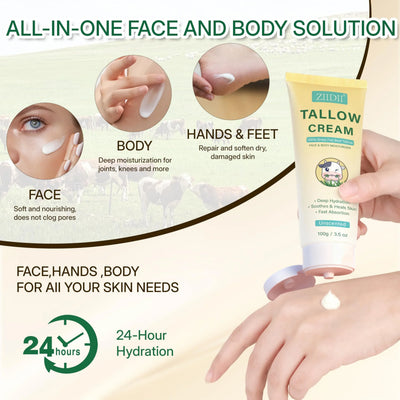 ZIIDII Whipped Grass Fed Beef Tallow Face Moisturizer - Image 2