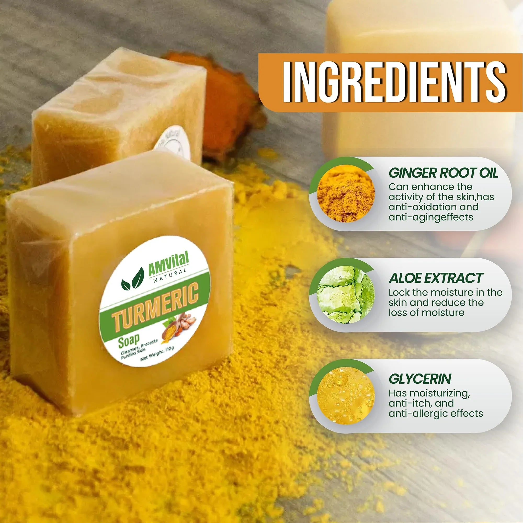 AMVital Turmeric Soap Bar