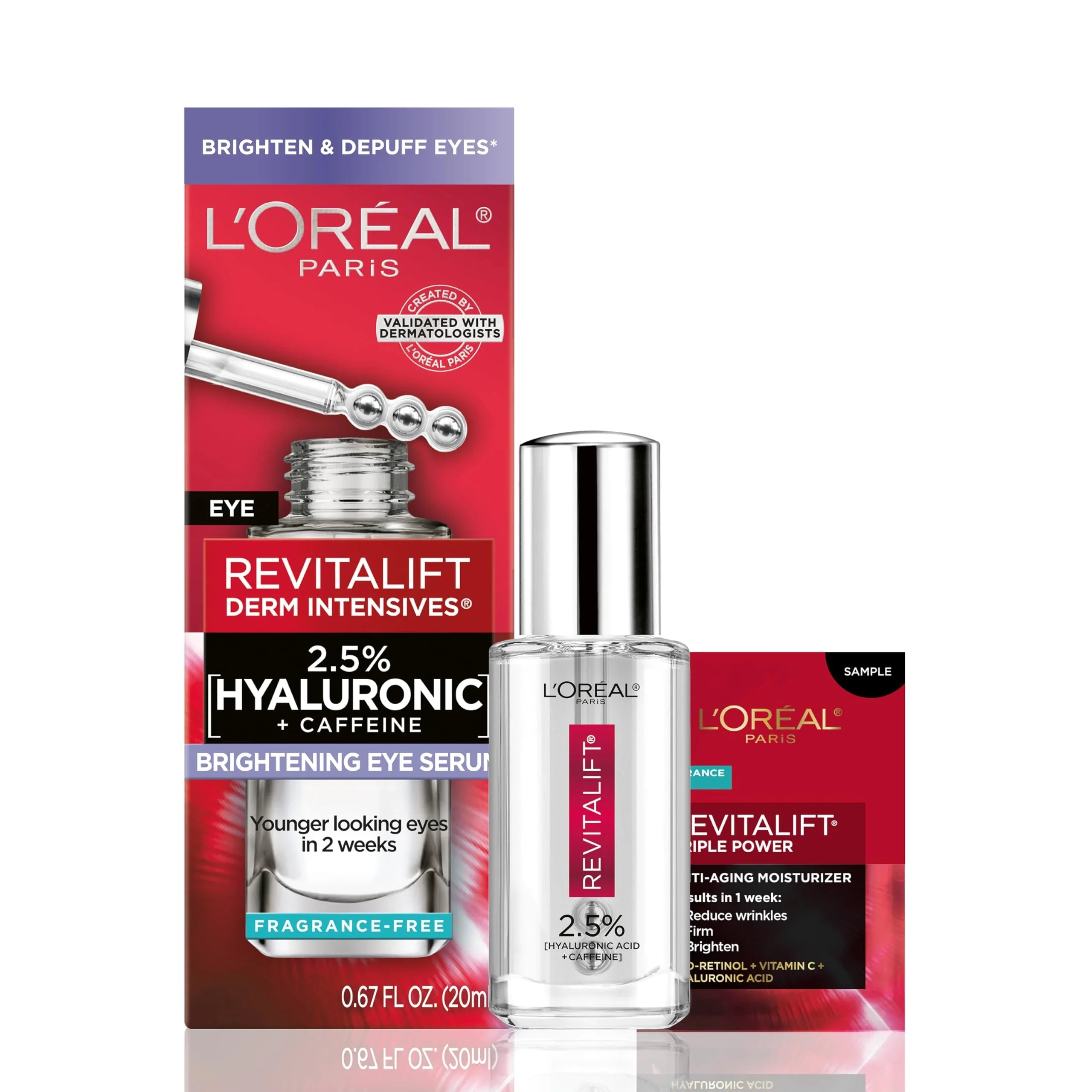 L'Oreal Paris Revitalift Hyaluronic Acid + Caffeine Hydrating Eye Serum