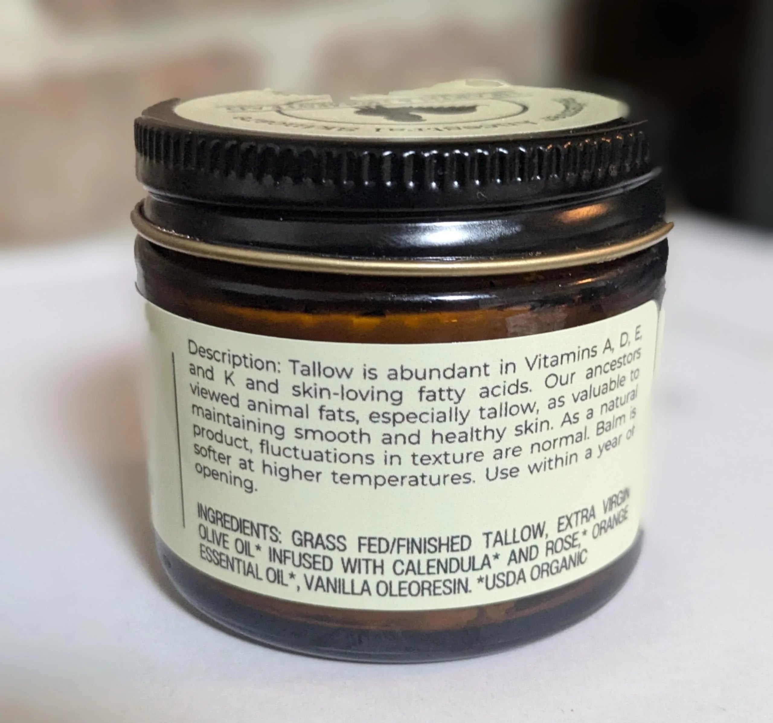 Hearth and Homestead: Handmade Whipped Tallow Balm (Vanilla Orange)