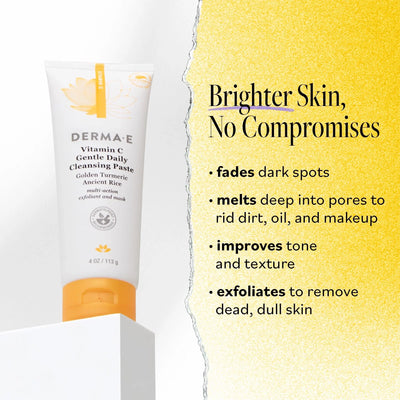 Derma E Vitamin C Gentle Daily Face Mask Cleansing Paste, 4.0 Oz - Image 2