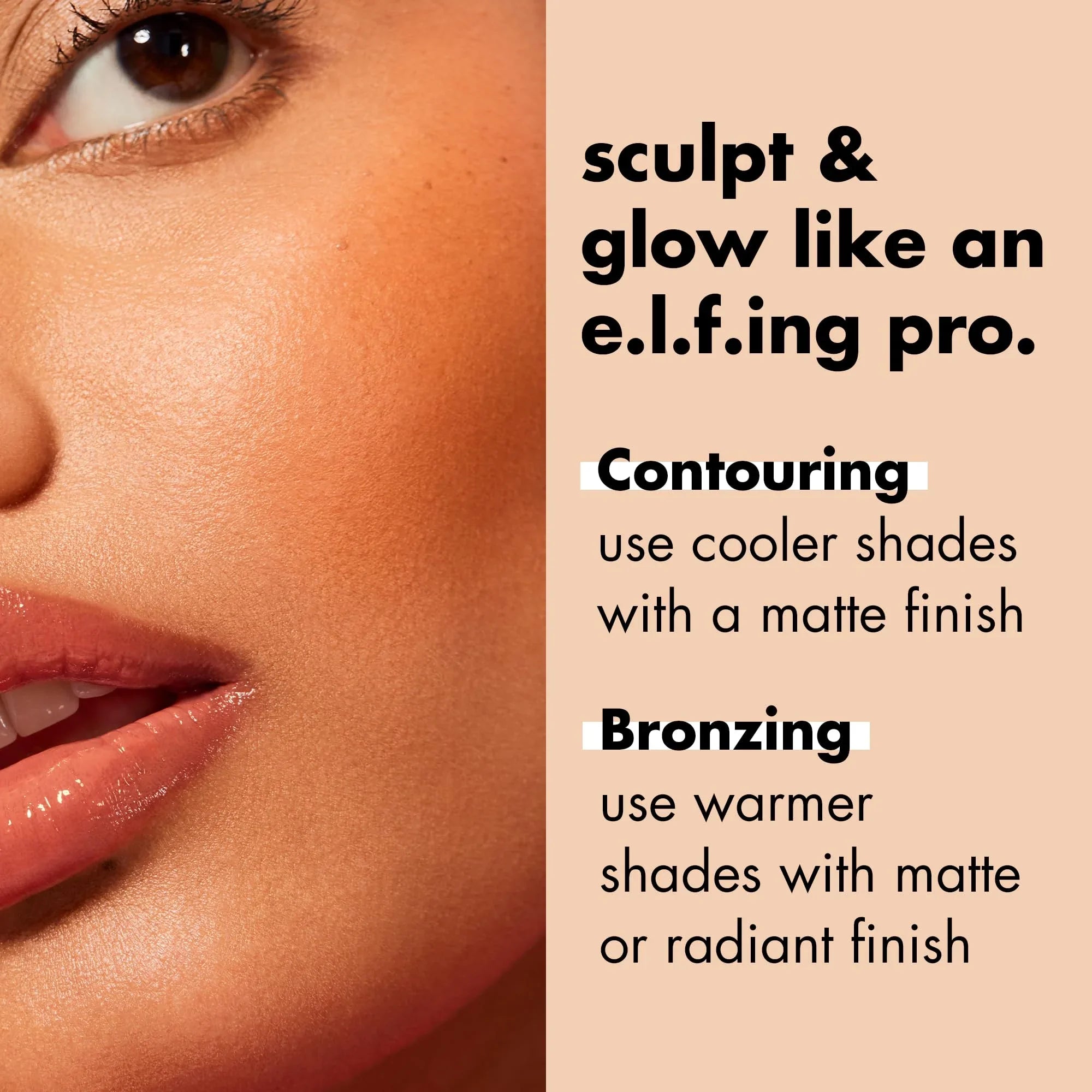 e.l.f. Primer-infused Bronzer, Long-Wear, Matte, Bold