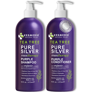 KESMEDIK Tea Tree Purple Shampoo & Conditioner