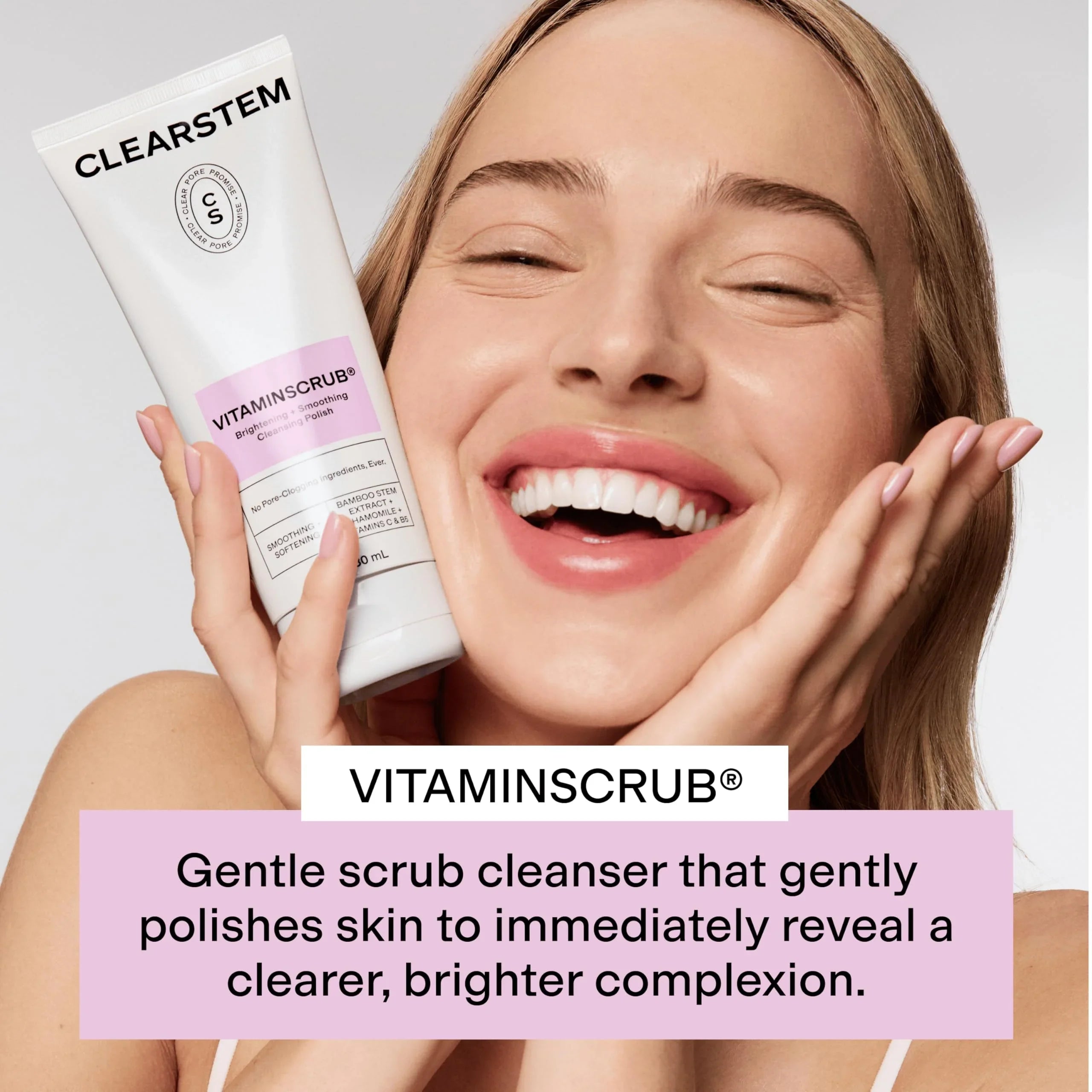 CLEARSTEM VITAMINSCRUB - Antioxidant-Infused Scrub Cleanser