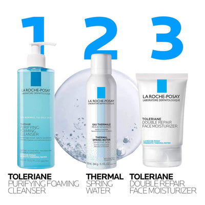 La Roche-Posay Toleriane Purifying Foaming Facial Cleanser, Oil Free Face Wash - Image 3