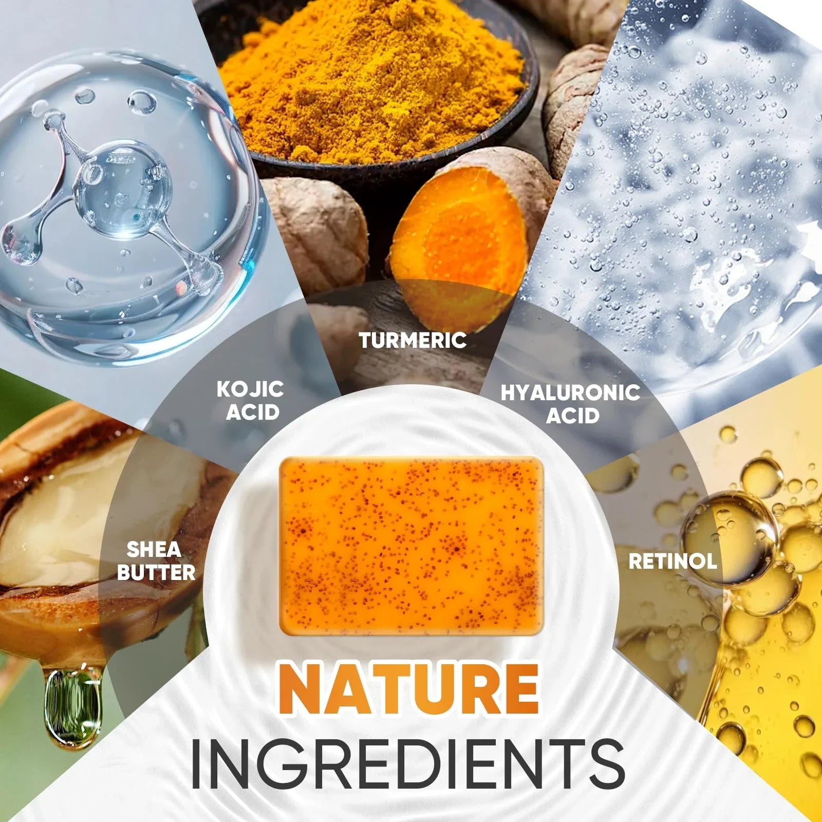 OAKDOLCHE Turmeric Kojic Acid Soap Bars