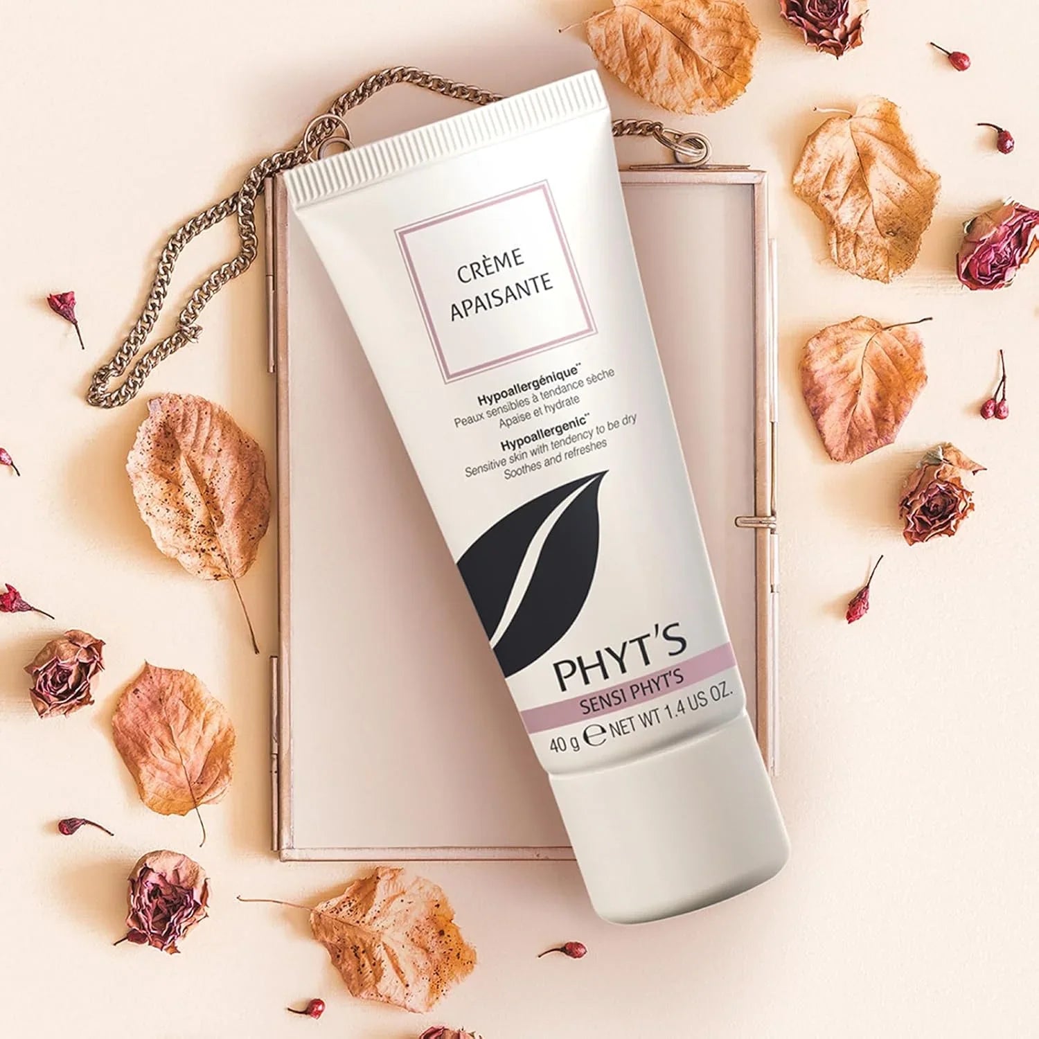 Phyts Soothing Cream - Face Moisturizer Ideal for Dry and Sensitive Skin - Reduces Discomfort and Redness - Fragrance-Free Vegan Face Cream - 1.4 Oz