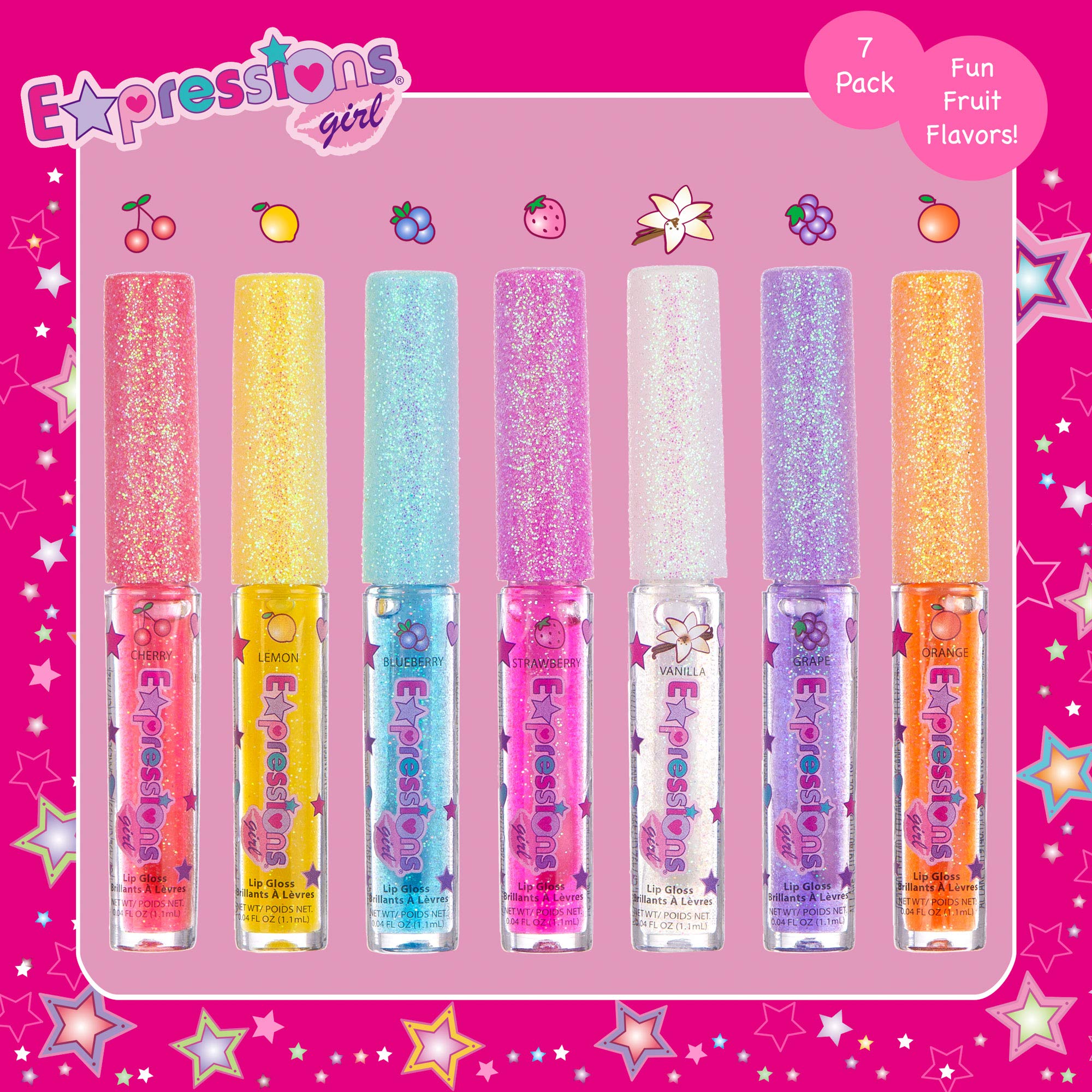 Expressions Girl Fruity Flavored Lip Gloss Set