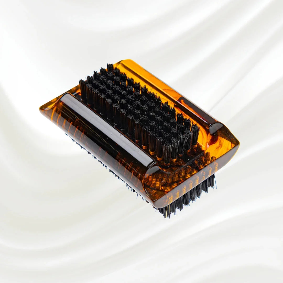 KOH-I-NOOR Jaspè Double Sided Nail Brush with Boar Bristles