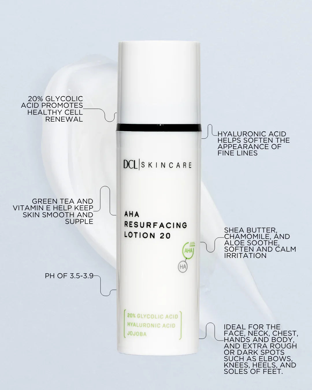 DCL Skincare AHA Resurfacing Lotion 20