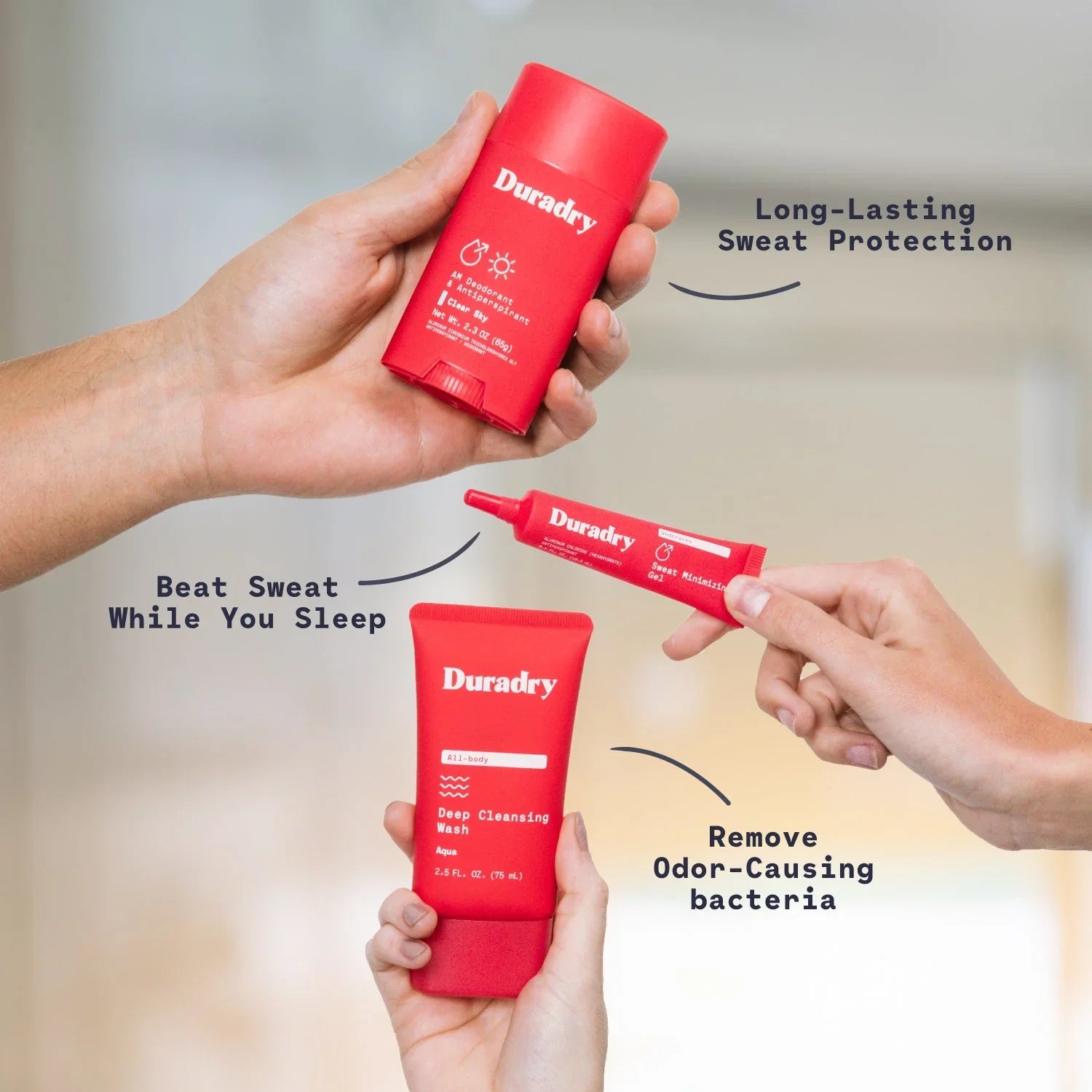 Duradry 3-Step System - Stop Excessive Sweating