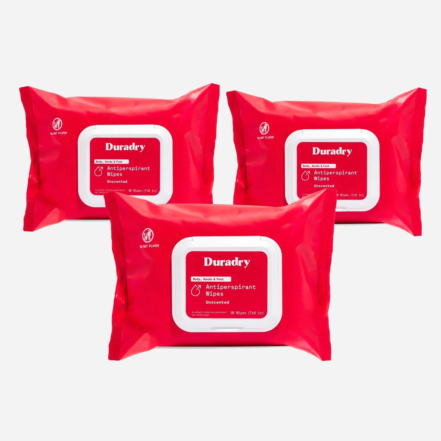 Duradry Whole Body Antiperspirant Wipes