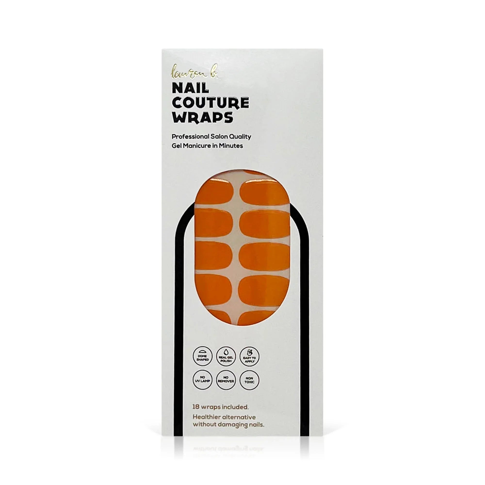 laurenbbeauty Apricot Solid Gel Nail Wrap