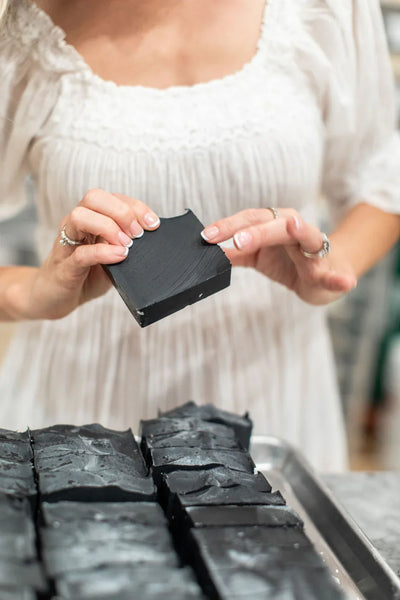 Pretty farm girl Clarifying Charcoal Bar Handmade Tallow and Goat Milk Soap Bar - Image 3