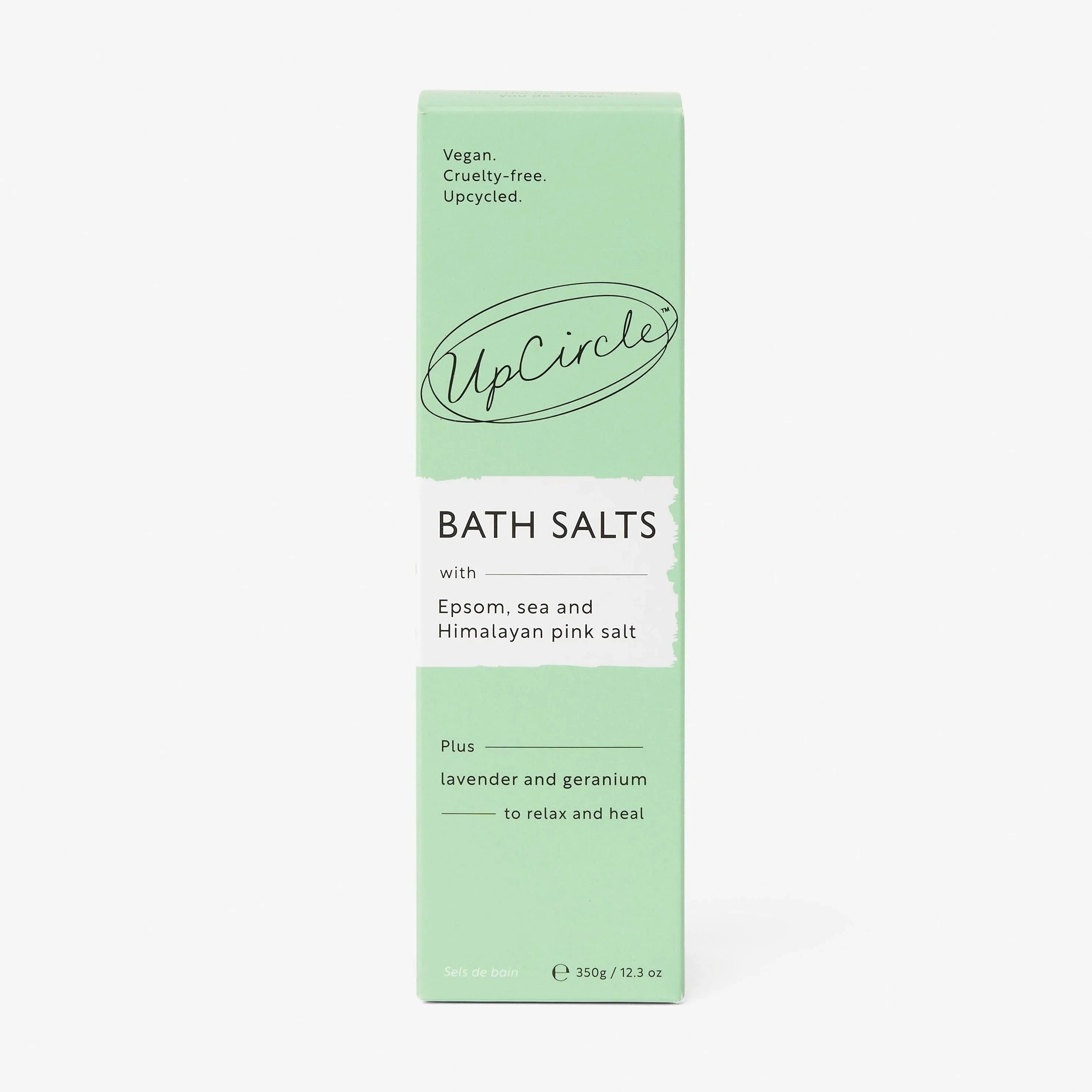 UpCircle Bath Salts with Epsom, Sea and Himalayan Pink Salt