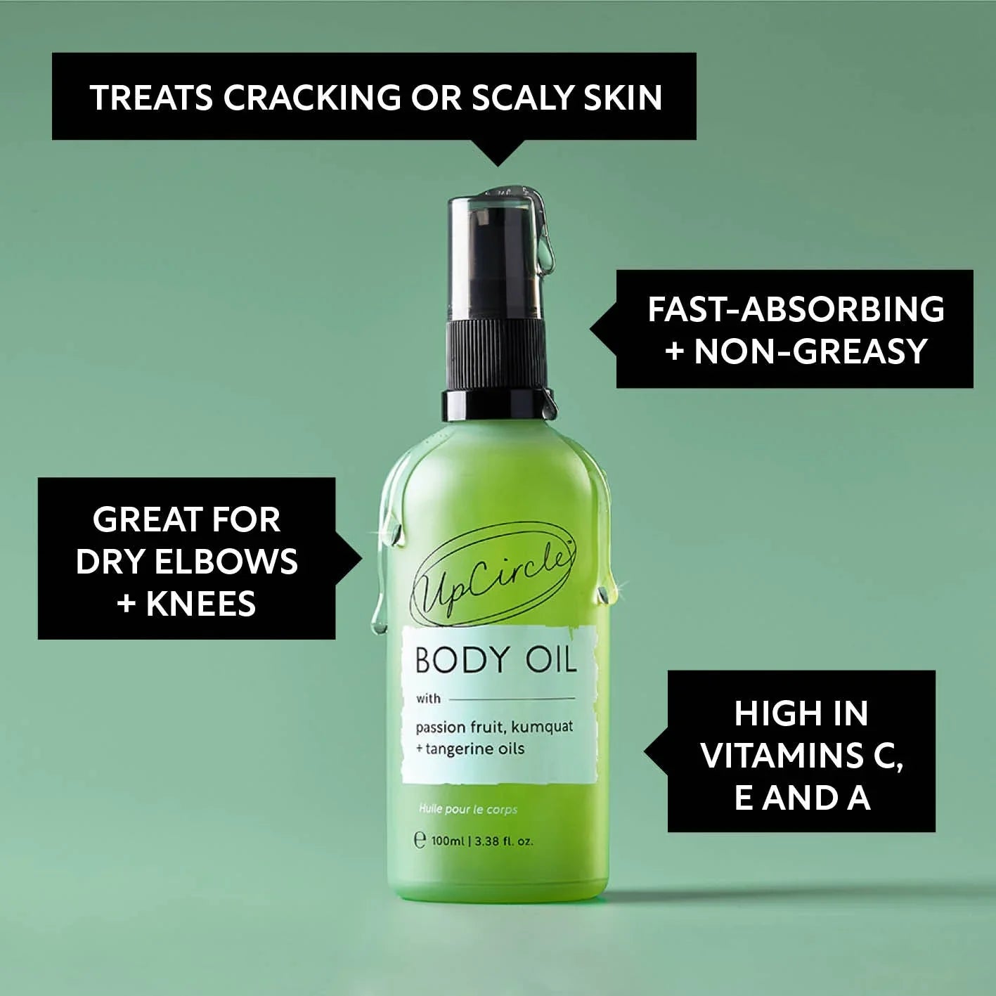 UpCircle Body Oil with Passion Fruit Oil