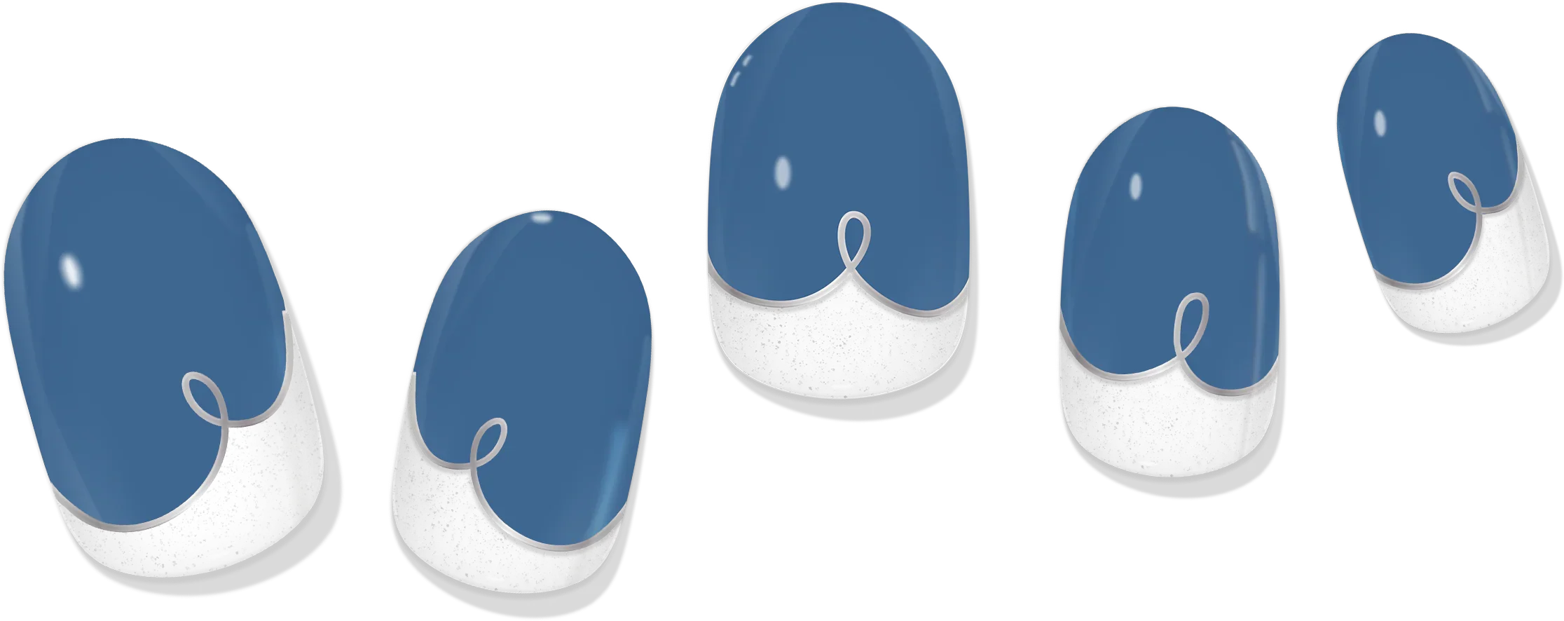 laurenbbeauty COLOR CHANGE Malibu Coastline Cobalt Gel Nail Wrap
