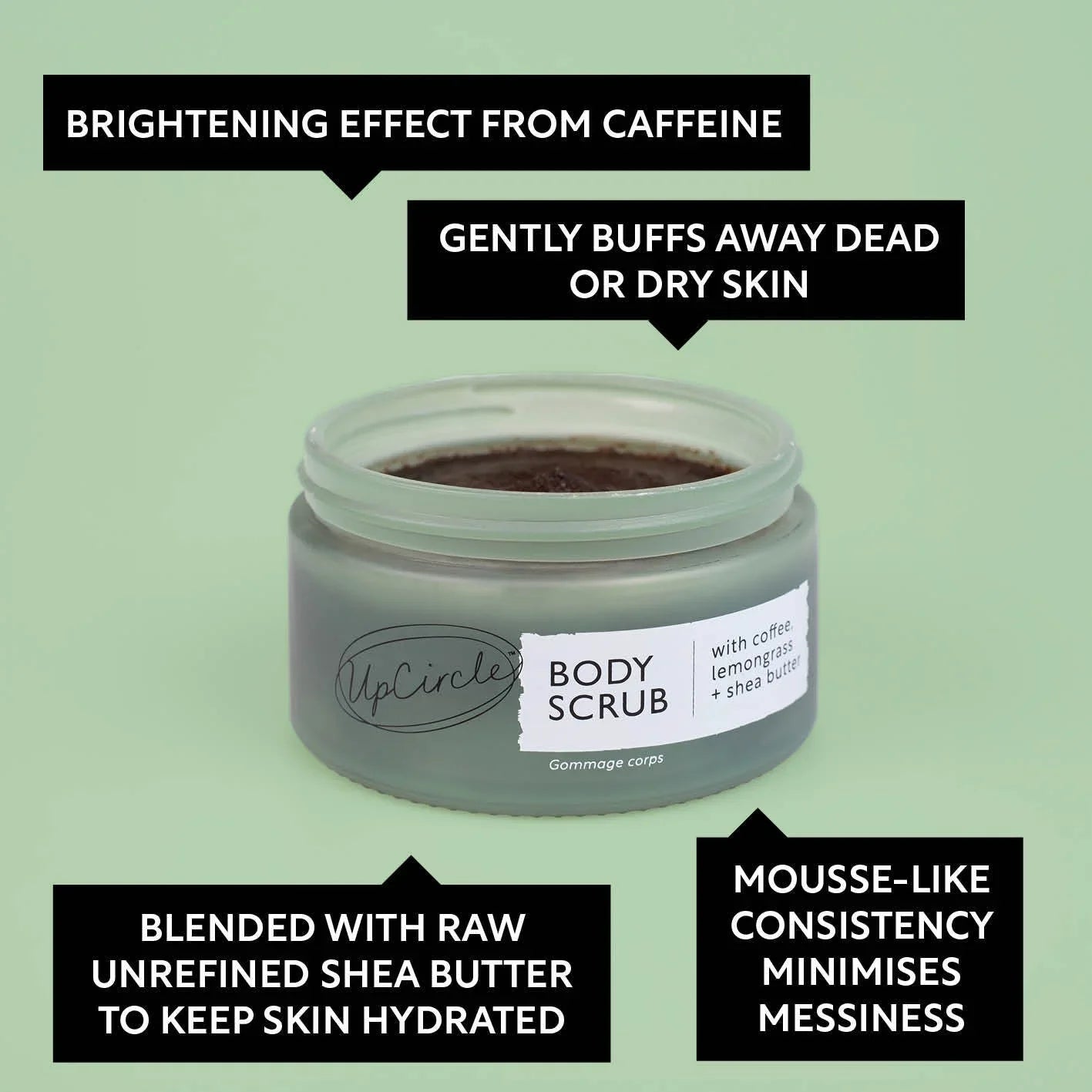 UpCircle Coffee Body Scrub with Lemongrass
