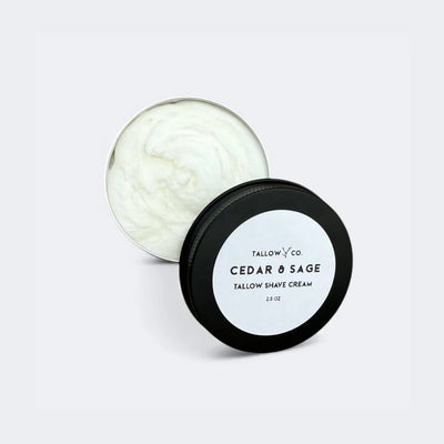 Tallow Skin Co. TALLOW SHAVING CREAM | CEDAR & SAGE - Image 2