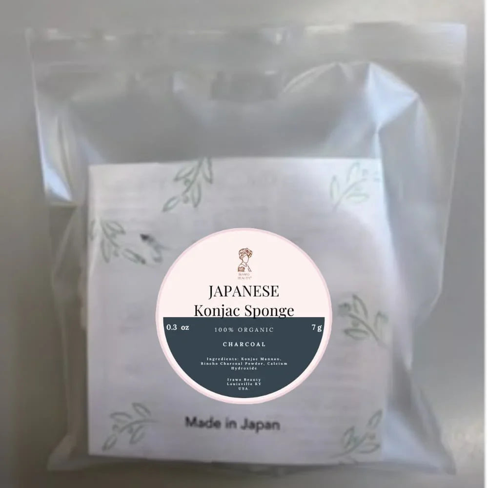 Irawo Beauty Charcoal Konjac Face Sponge