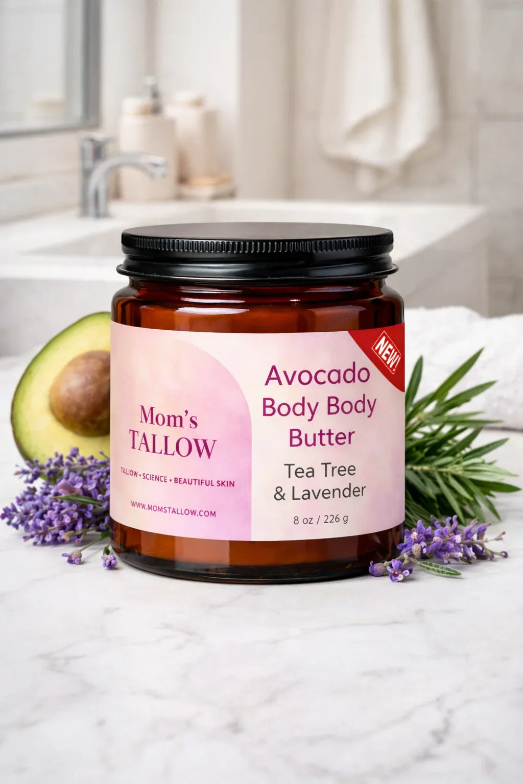 Mom’s Tallow Avocado Tallow Body Butter (8 oz)